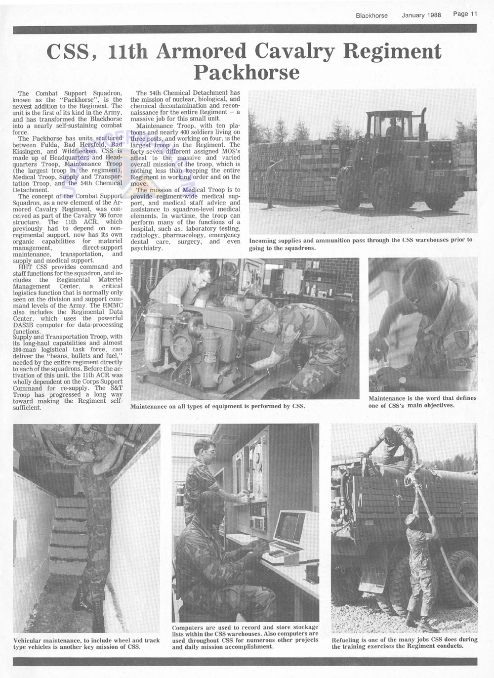 Blackhorse 11th Armored Cavalry